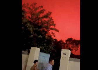 China Sky Turns Blood Red