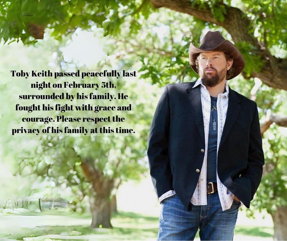 BULLETIN: Country Music Star Toby Keith Has Died - Todd Starnes